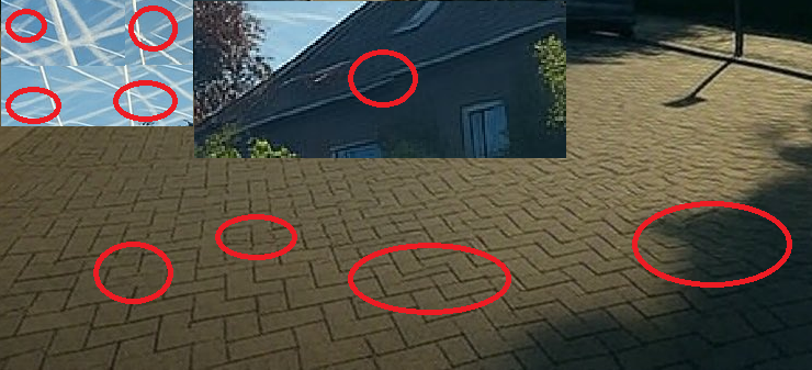 De foto’s staan bomvol kromme of onderbroken lijnen die recht horen te zijn.