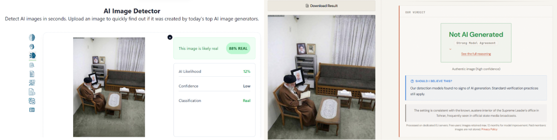 Khamenei AI detectoren
